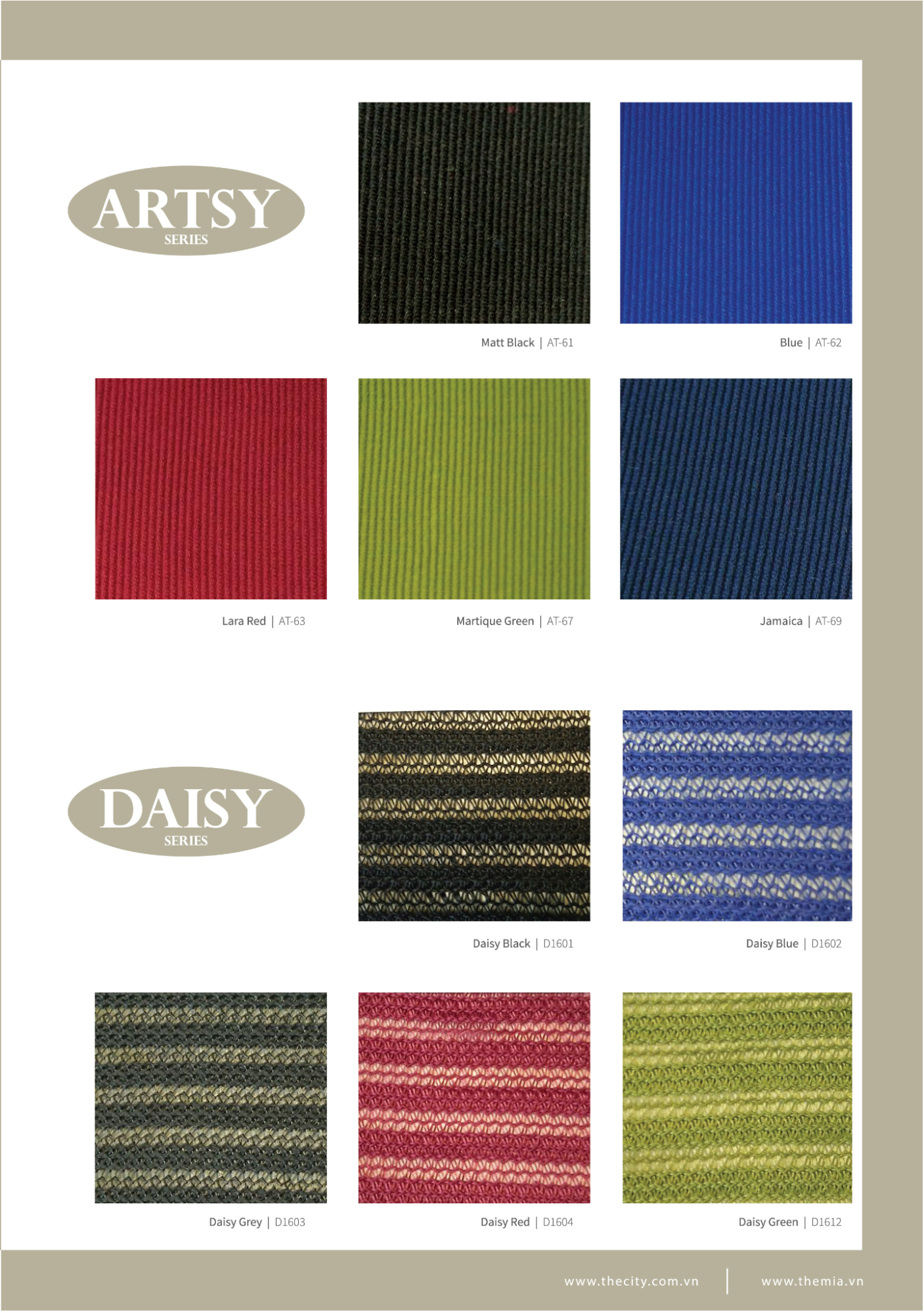 Bảng màu Catalogue