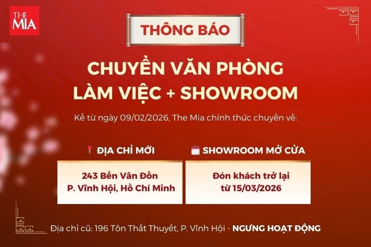 The Mia Thông Báo Chuyển Showroom & Văn Phòng Tại TP.HCM