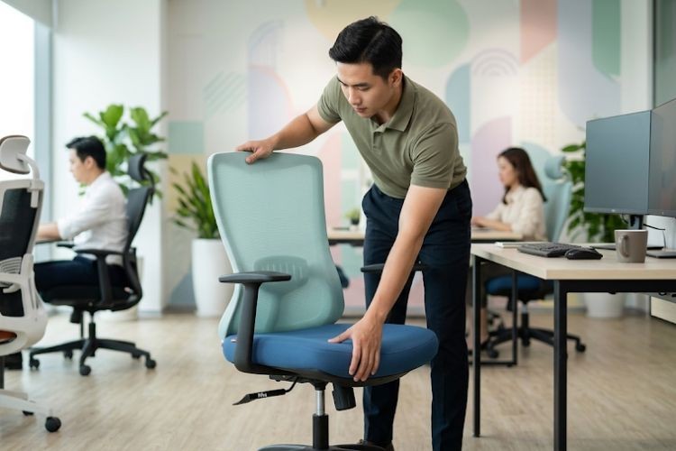 Cách chỉnh ghế công thái học The Mia “fit” hoàn hảo cơ thể