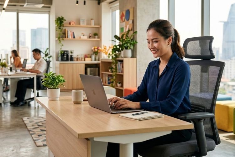 Ghế công thái học cao cấp 2026 - Lựa chọn bảo vệ sức khỏe cho dân văn phòng