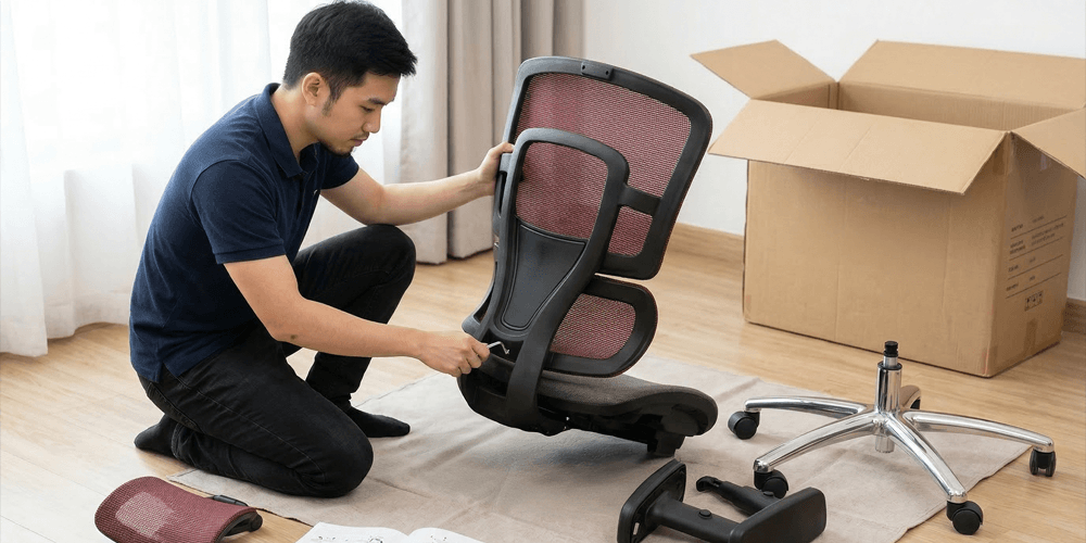 Các bộ phận của ghế công thái học