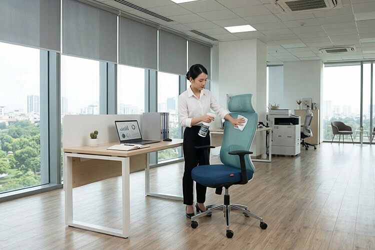 Cách vệ sinh ghế công thái học đơn giản, hiệu quả tại nhà