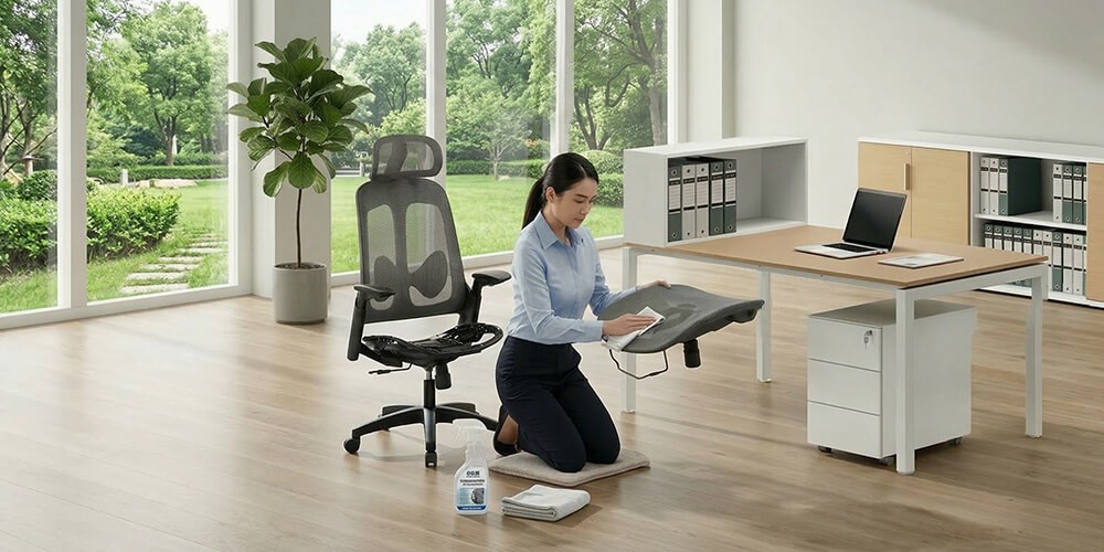 Vệ sinh ghế công thái học định kỳ