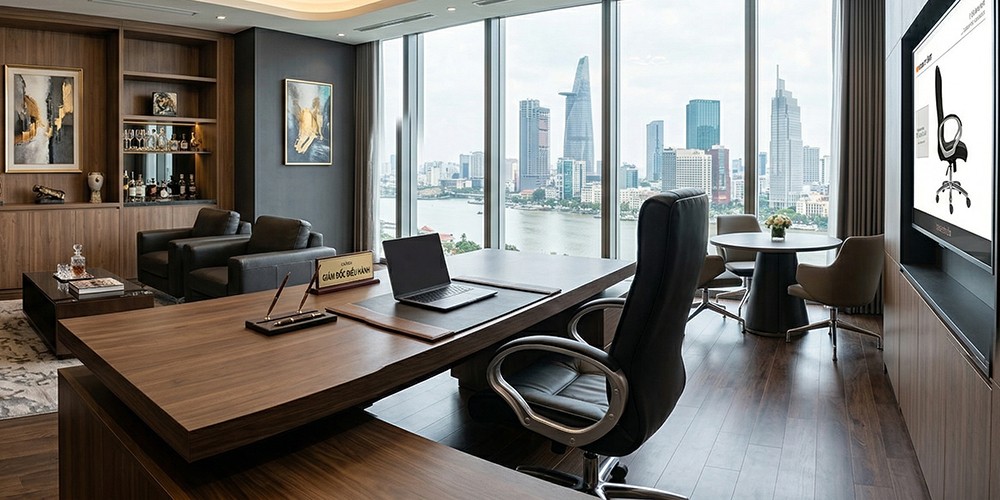 kích thước của ghế giám đốc