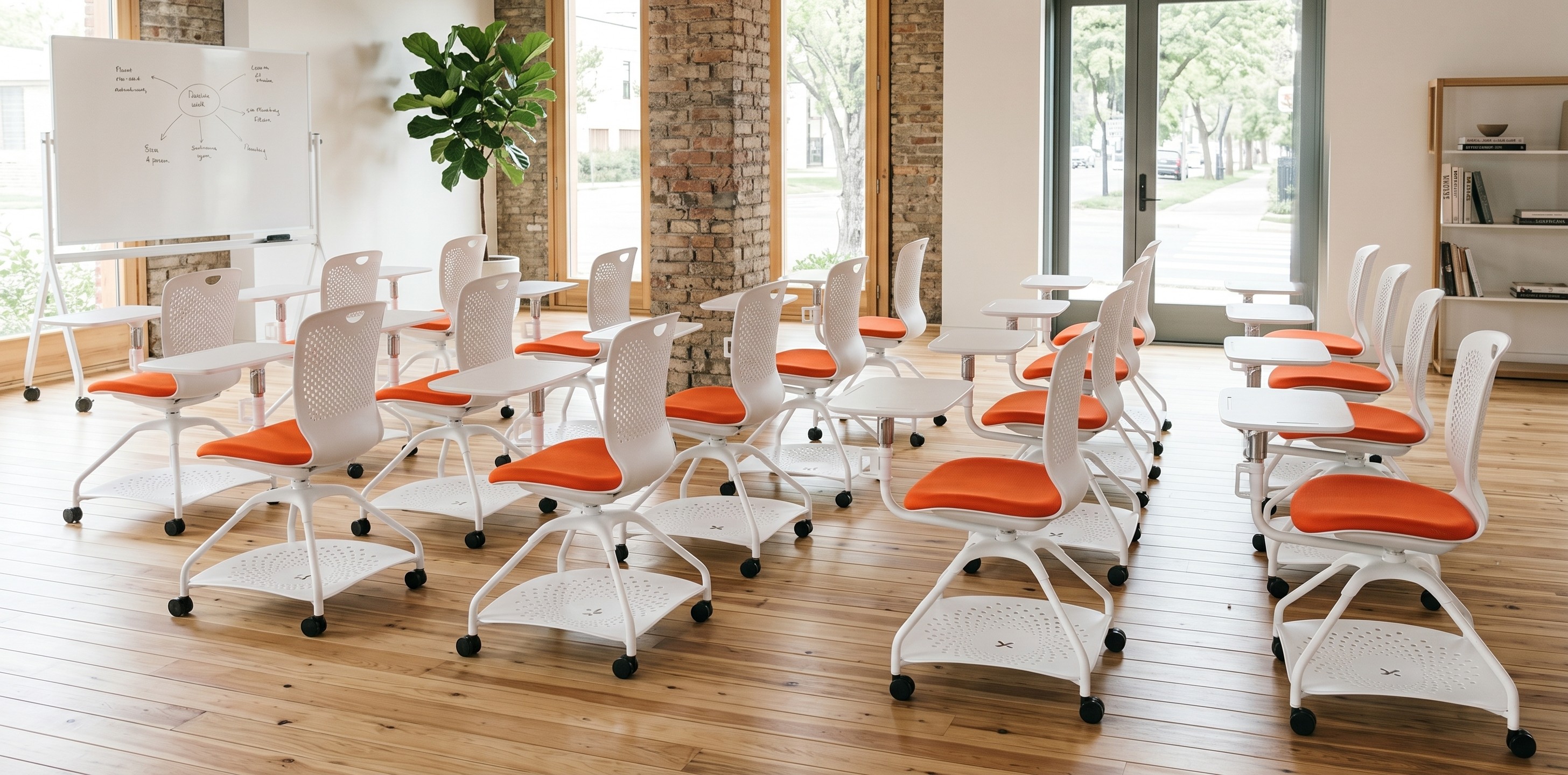 Các loại ghế traning có bánh xe