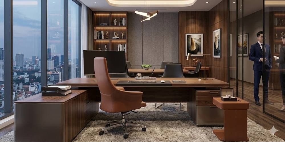 Ghế da trưởng phòng hiện đại