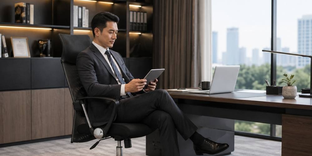 Ghế da trưởng phòng lưng cao
