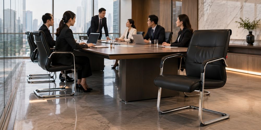 Ghế phòng họp được bọc da