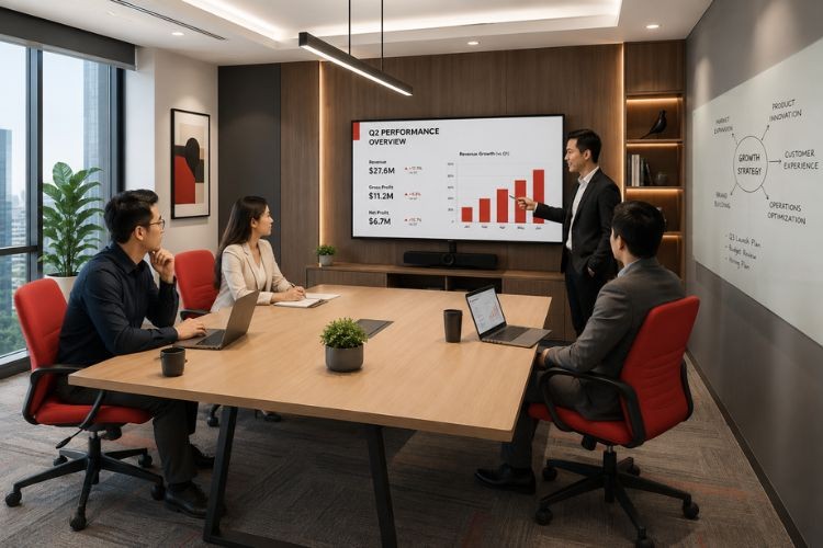 Kích thước ghế phòng họp chuẩn, cập nhật mới nhất 2026
