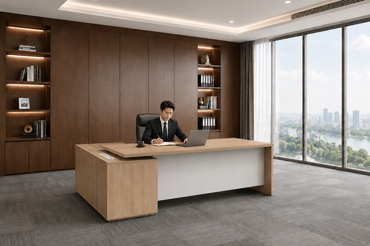 Bàn giám đốc 1m6: Lựa chọn sang trọng cho văn phòng hiện đại