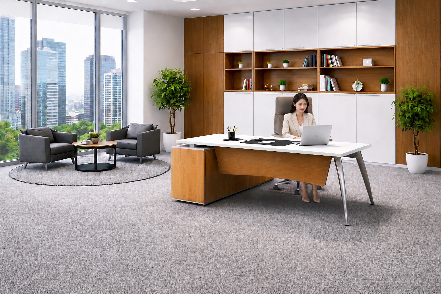 Bàn lãnh đạo hiện đại: Chọn đúng mẫu để nâng tầm không gian làm việc