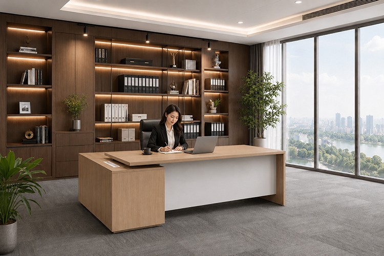 Bàn giám đốc 1m8: Lựa chọn nâng tầm không gian lãnh đạo hiện đại