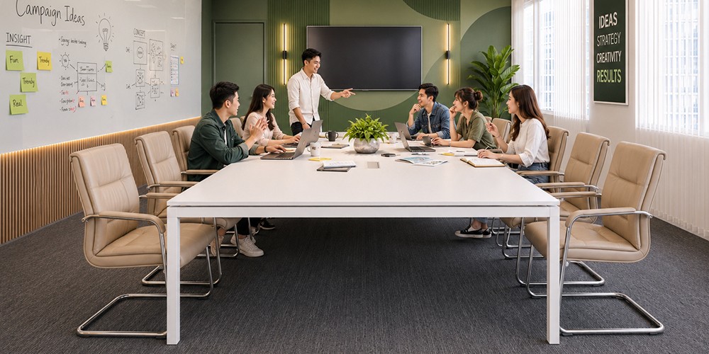Đặc điểm của bàn họp dài