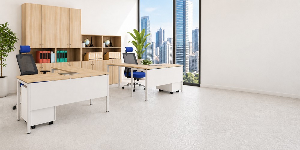 Vì sao bàn làm việc chữ l kèm giá sách 