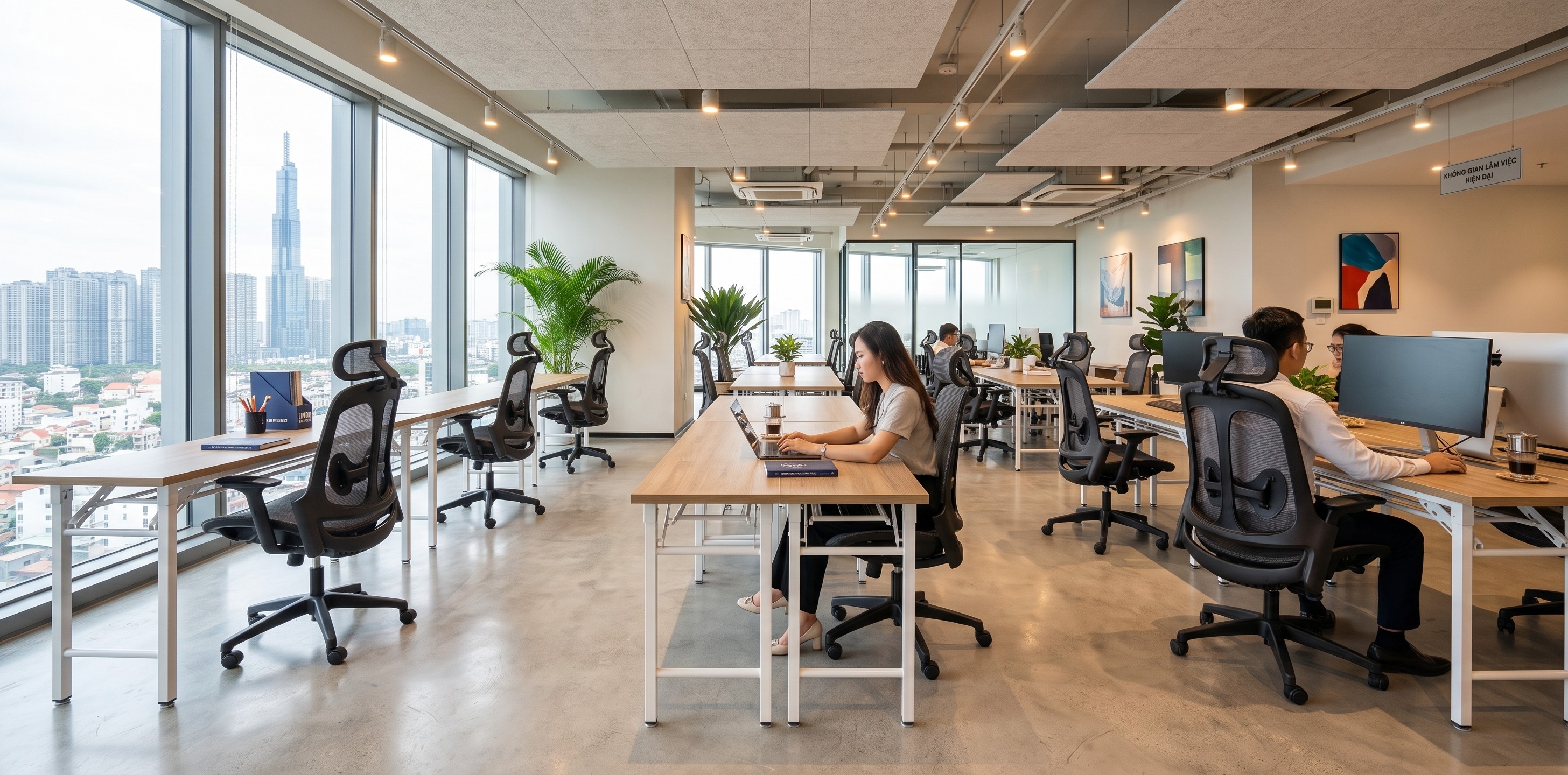 Các mẫu mã bàn làm việc 1m6 của The Mia