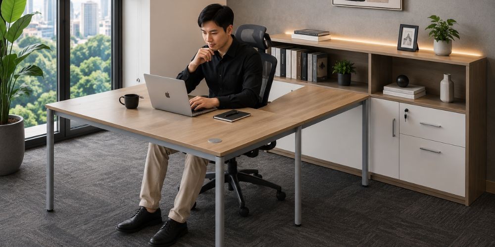 Các kiểu bàn làm việc chữ l 