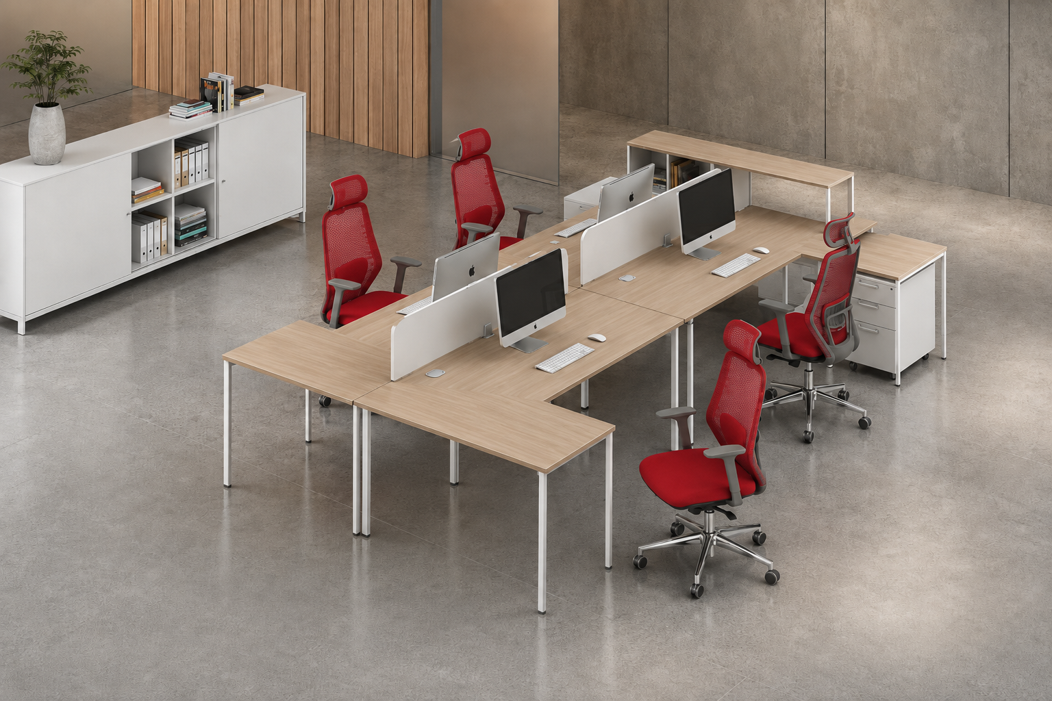 Kích thước bàn làm việc chữ L phổ biến hiện nay
