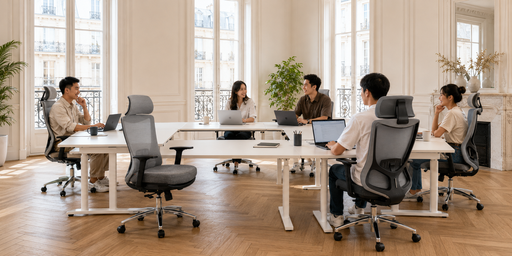 Các mẫu ghế xoay văn phòng có tựa đầu tại The Mia
