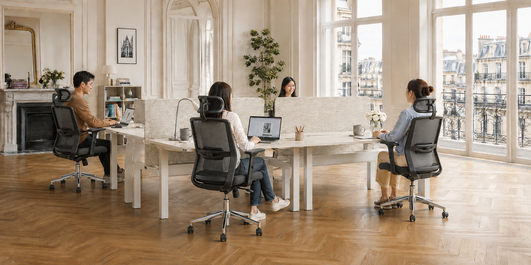 Các mẫu ghế xoay văn phòng có tựa đầu tại The Mia