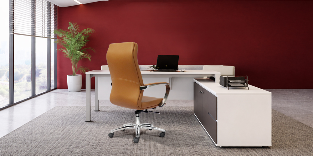 ghế giám đốc chân kim loại, lựa chọn tinh gọn cho văn phòng trẻ