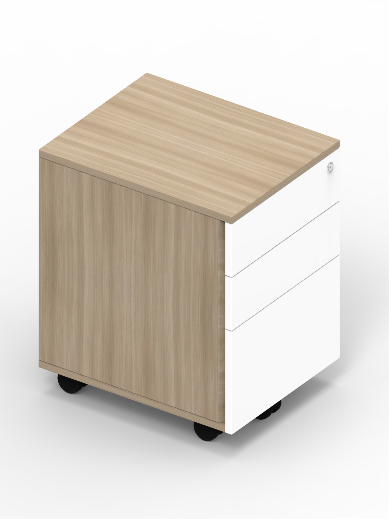 MB01 3-Drawer Rolling Cabinet-2